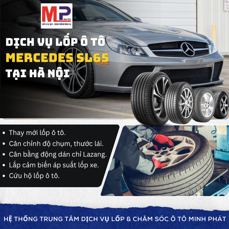 Lốp ô tô cho xe Mercedes SL65 - Trung tâm thay uy tín tại Hà Nội