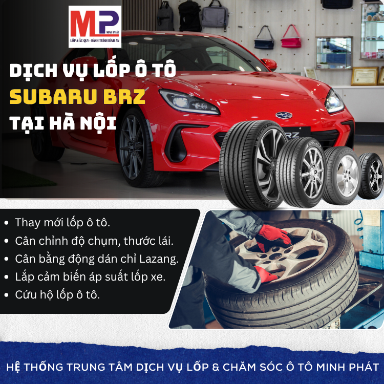 Lốp ô tô cho xe Subaru BRZ - Trung tâm lốp xe uy tín tại Hà Nội