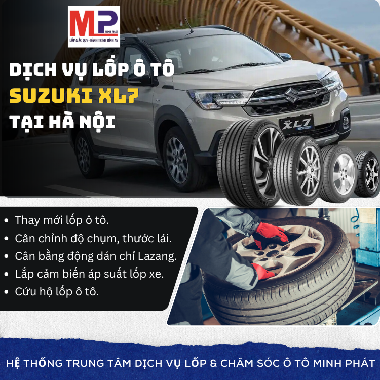 Lốp ô tô cho xe Suzuki XL7 - Trung tâm thay uy tín cao tại Hà Nội