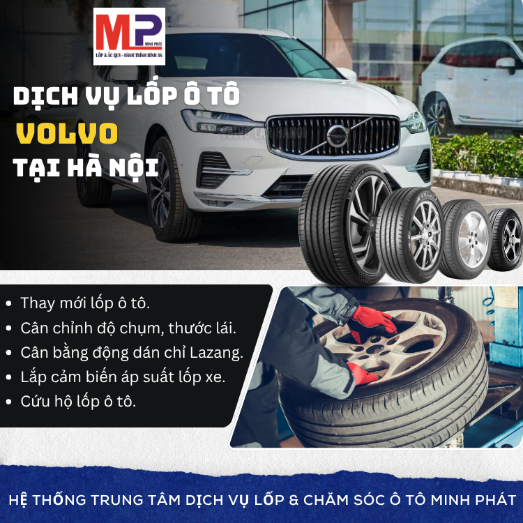 Lốp ô tô cho xe Volvo - dịch vụ thay lắp chất lượng, uy tín, giá bán tốt.
