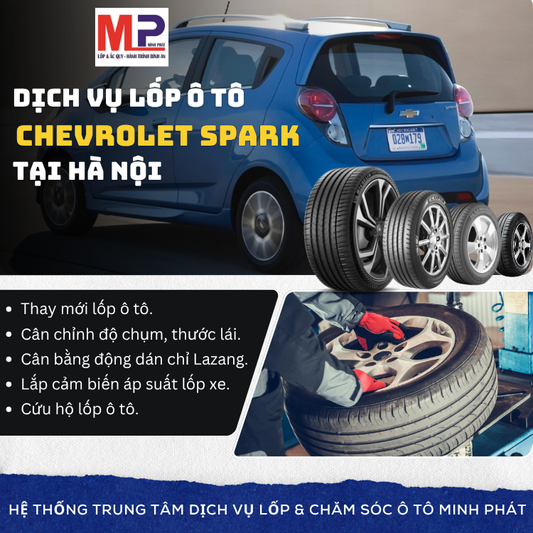 Lốp xe Chevrolet Spark tại Hà Nội