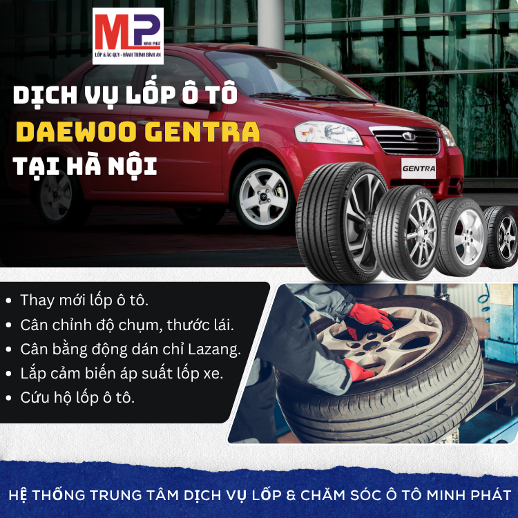 Lốp xe Daewoo Gentra tại Hà Nội
