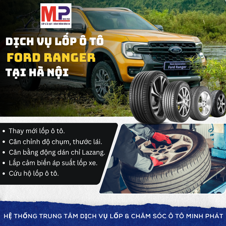 Lốp xe Ford Ranger tại Hà Nội