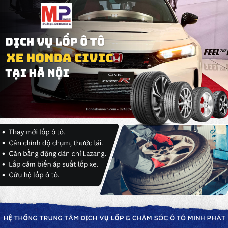 Lốp xe Honda Civic tại Hà Nội