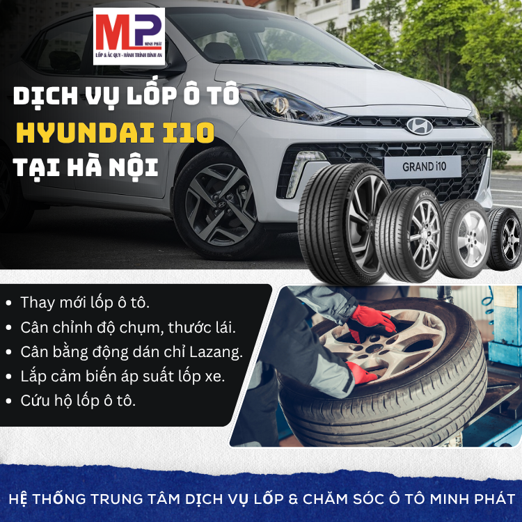 Lốp ô tô cho xe Hyundai i10 tặng gói chăm sóc tại Hà Nội [new]