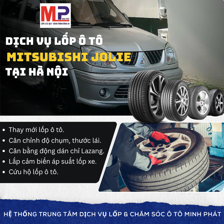 Lốp ô tô cho xe Mitsubishi Jolie - Trung tâm lốp xe uy tín tại Hà Nội