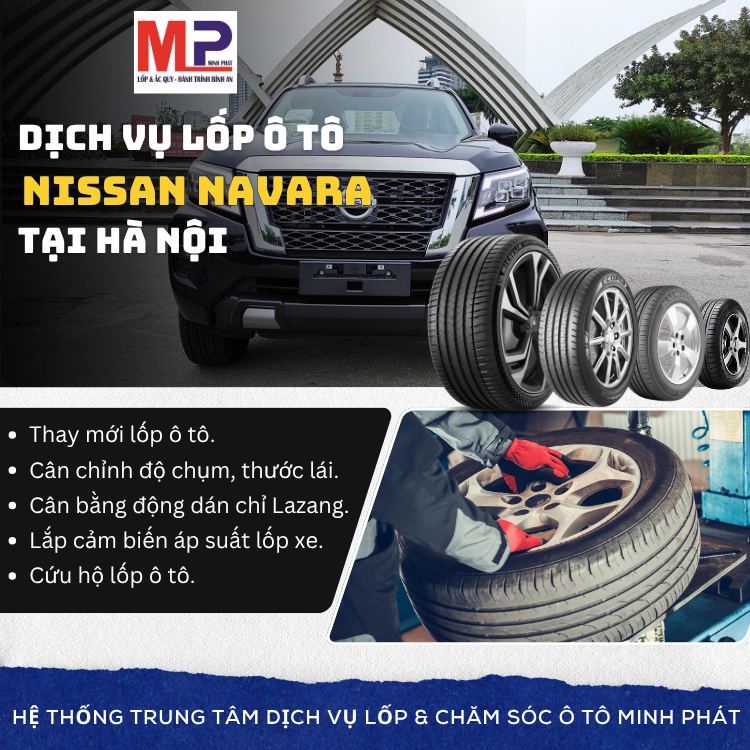 Lốp ô tô cho xe Nissan Navara - Trung tâm lốp xe uy tín tại Hà Nội