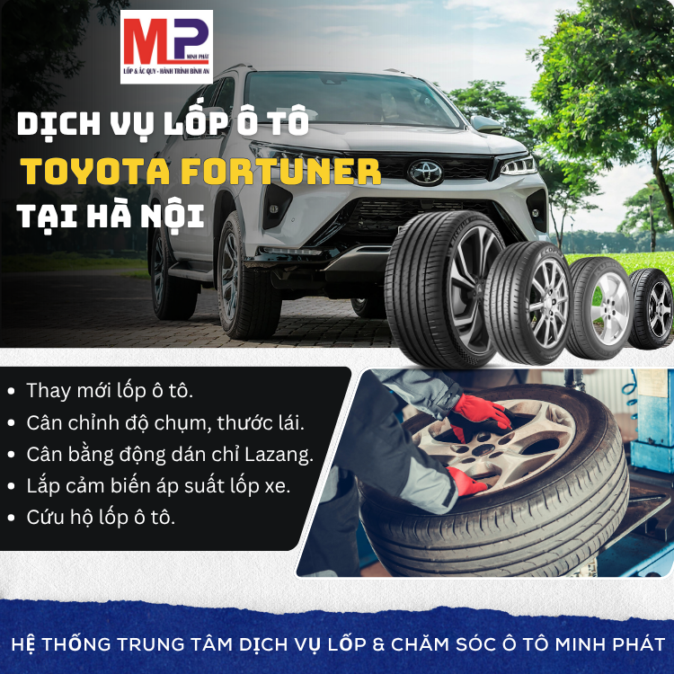 Lốp xe Toyota Fortuner tại Hà Nội