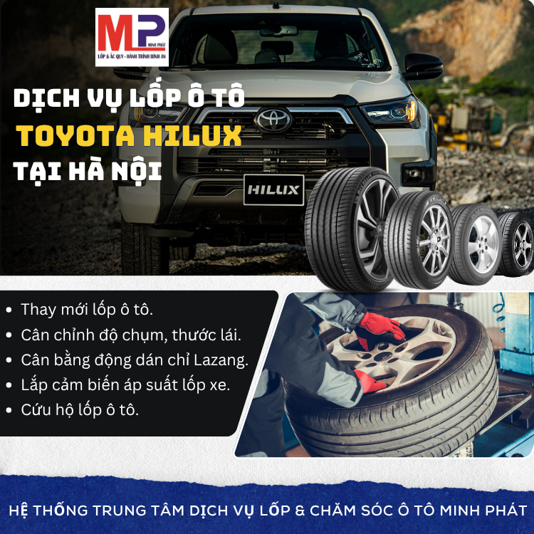 Lốp xe Toyota Hilux tại Hà Nội