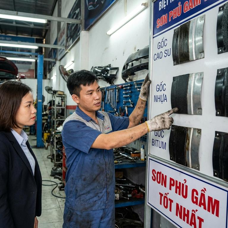 Các Loại Sơn Phủ Gầm Ô Tô Loại Nào Tốt Nhất Hiện Nay