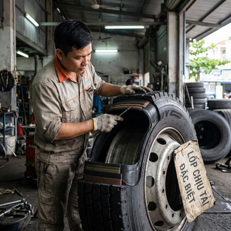Cấu Tạo Lốp Chống Xịt Đặc Biệt Giúp Chịu Lực Tối Ưu