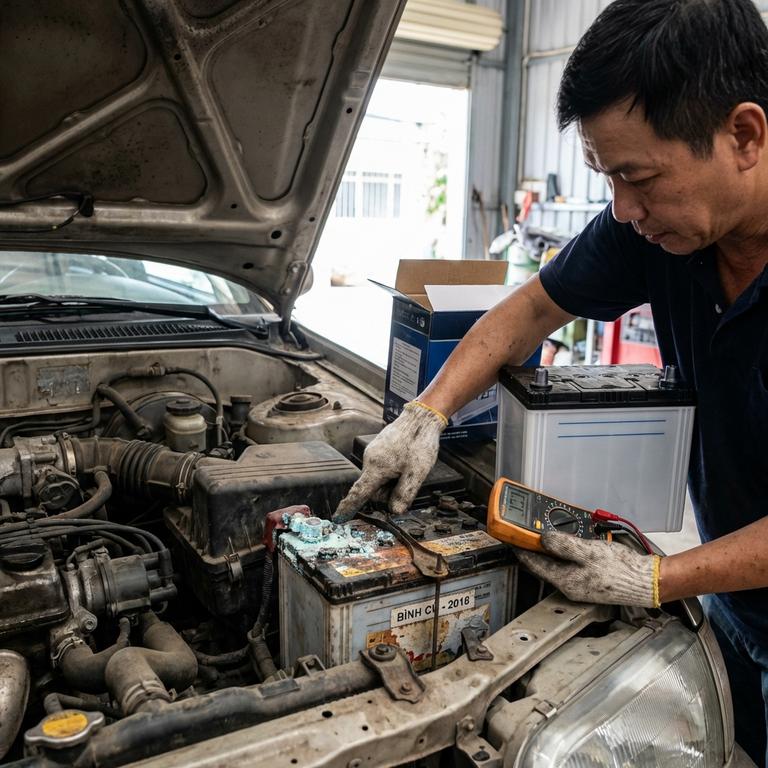 Dấu Hiệu Nhận Biết Cần Thay Thế Bình Ắc Quy Ô Tô Dùng Được Bao Lâu
