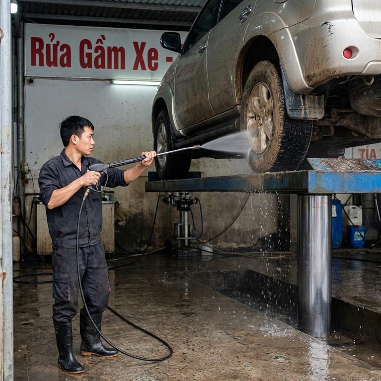 Giải Đáp Thắc Mắc Có Nên Rửa Gầm Xe Ô Tô Không