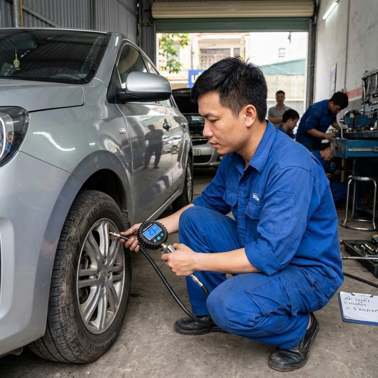 Lốp Xe Kia Soluto Bơm Bao Nhiêu Kg Là Chuẩn Nhất