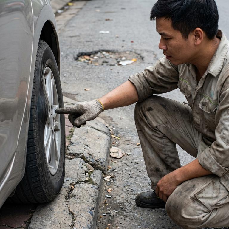 Nguyên Nhân Chính Khiến Ô Tô Bị Phồng Lốp Thường Gặp
