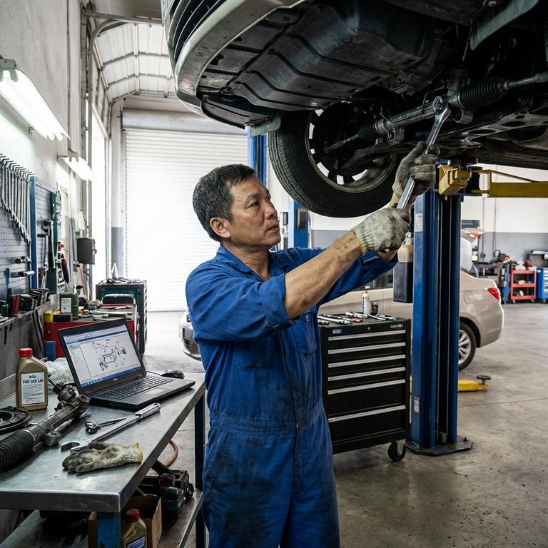 Quy Trình Bảo Dưỡng Thước Lái Xe Ô Tô Chuẩn Kỹ Thuật