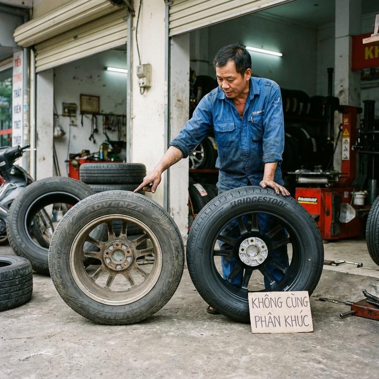 Sai Lầm Khi So Sánh Lốp Advenza Và Bridgestone Không Cùng Phân Khúc