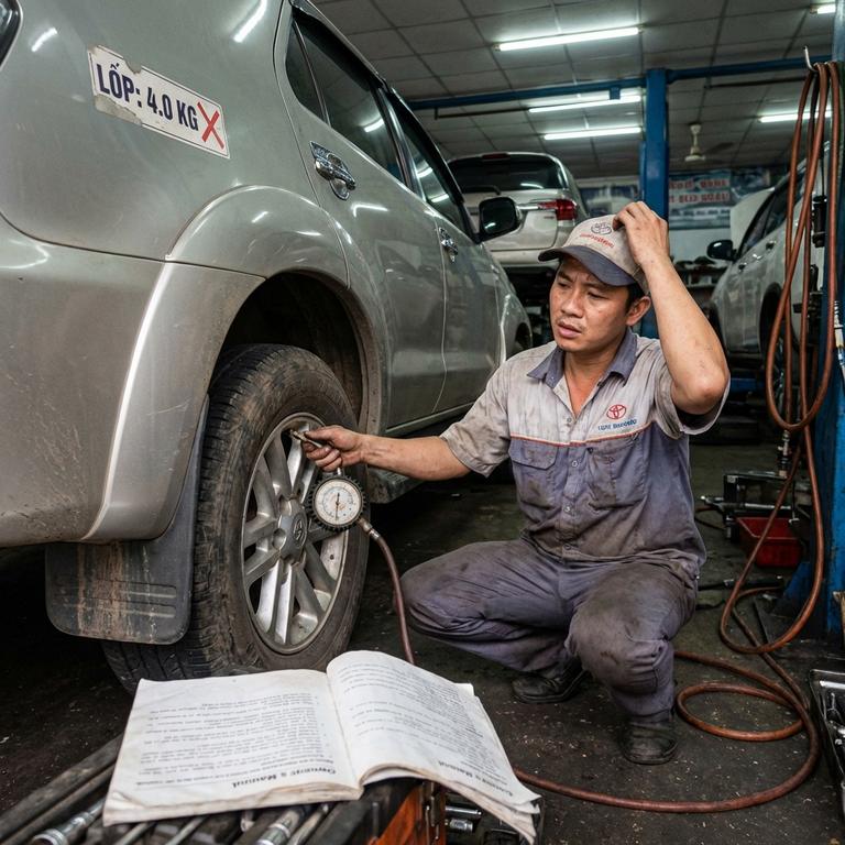 Sai Lầm Thường Gặp Khi Xác Định Lốp Fortuner Bơm Bao Nhiêu Kg