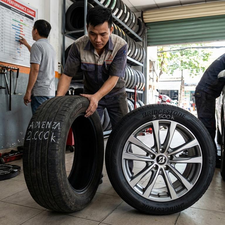 So Sánh Lốp Advenza Và Bridgestone Về Hiệu Suất Và Giá Thành