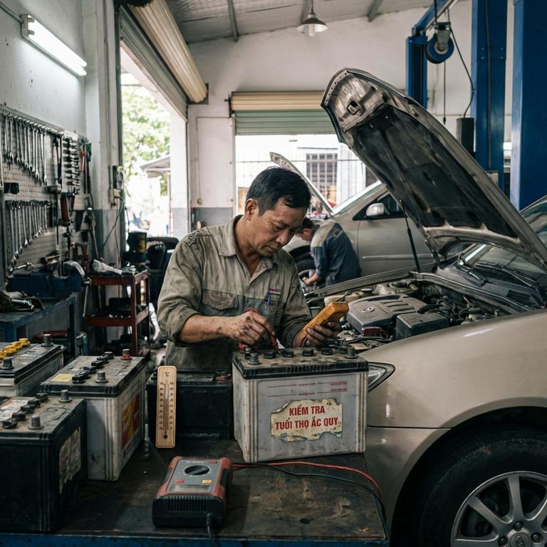 Yếu Tố Ảnh Hưởng Đến Việc Bình Ắc Quy Xe Ô Tô Dùng Được Bao Lâu