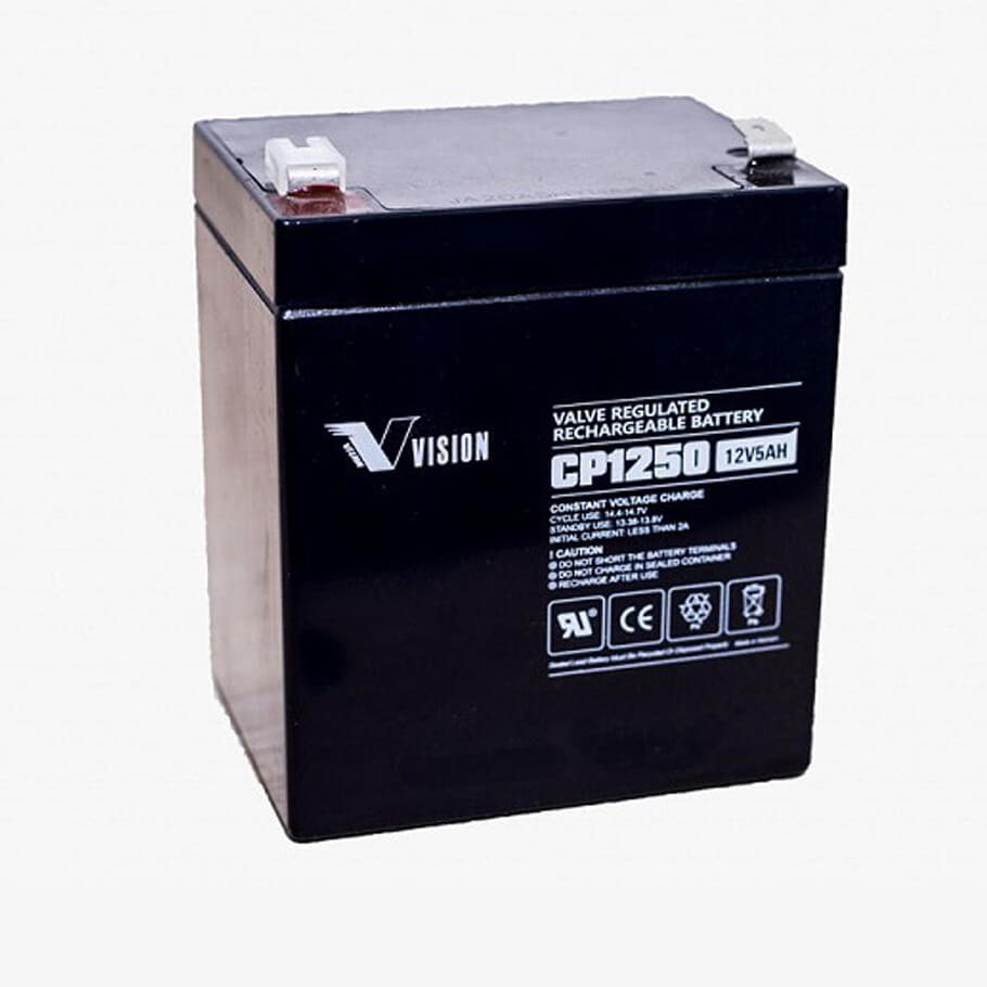 Ắc quy Vision CP1250 (12V-5Ah) lưu điện, giá bán uy tín